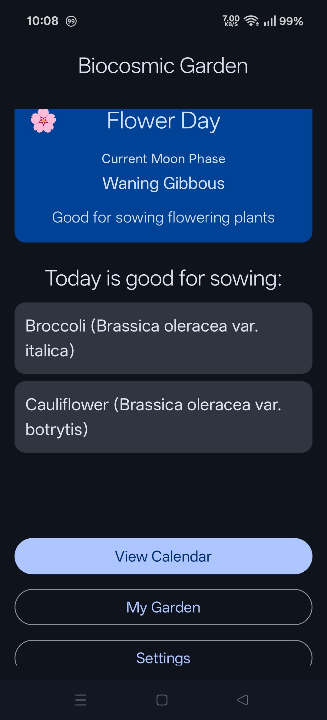Biocosmic Garden screenshot